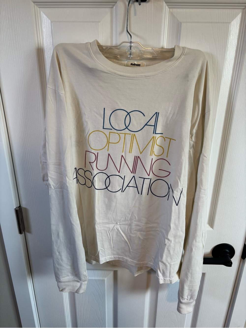 Local Optimist Running Association Long Sleeve Tee - Cream